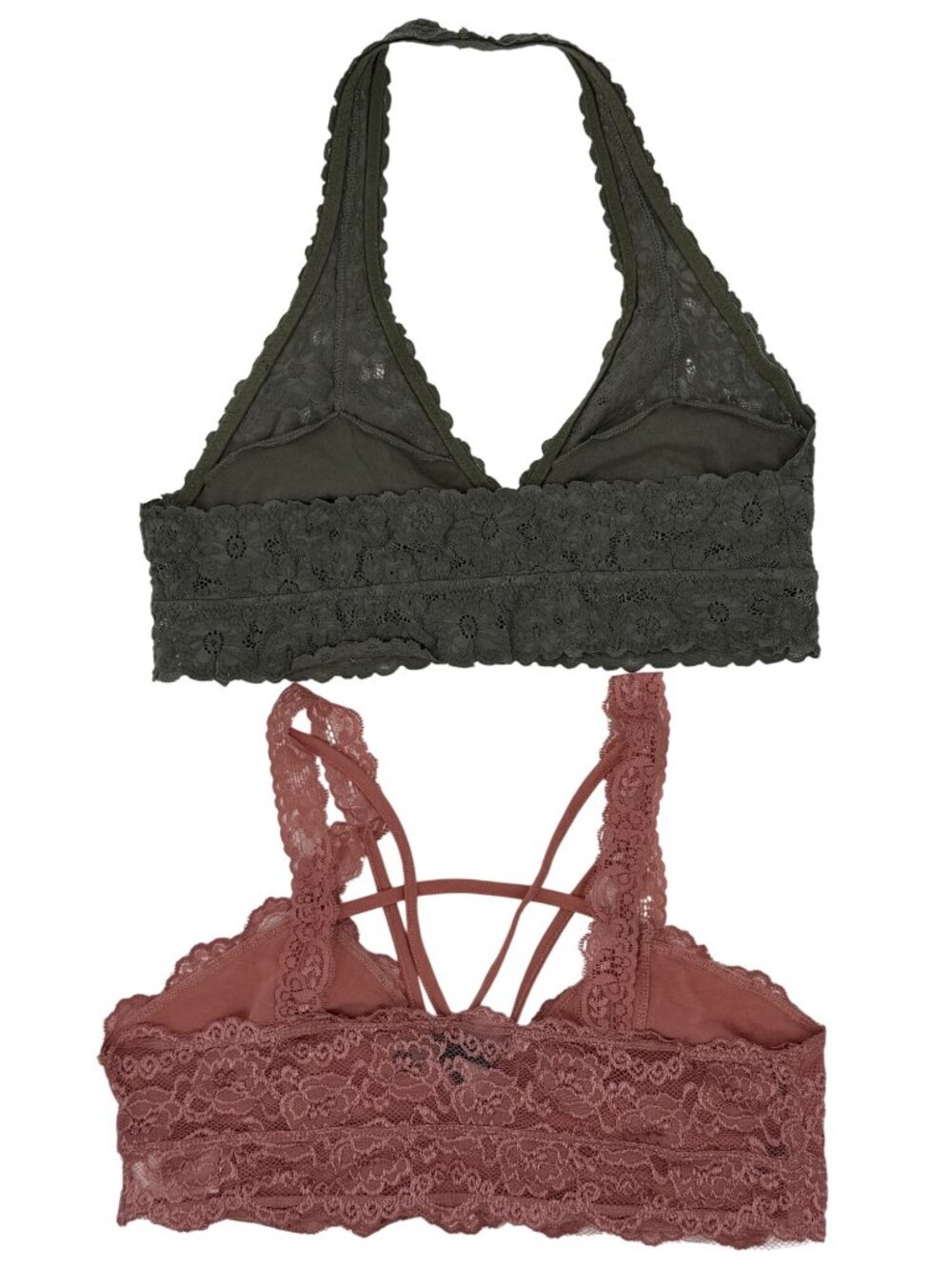 VTG Bundle Of 4 Sports Bras & 2 Lace Bralettes L| Athliesure Coquette Whimsigoth - Picture 3 of 16